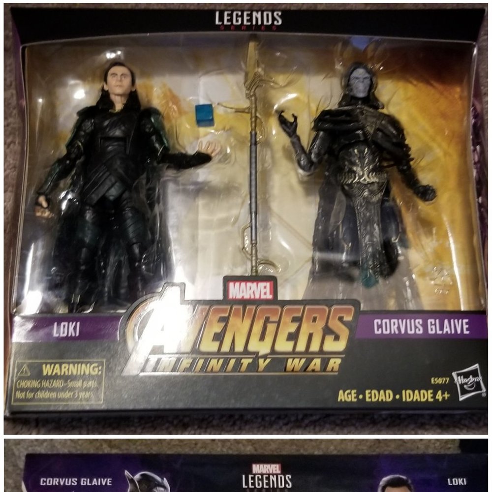 Marvel Legends Loki & Corvus Glaive 2 pack